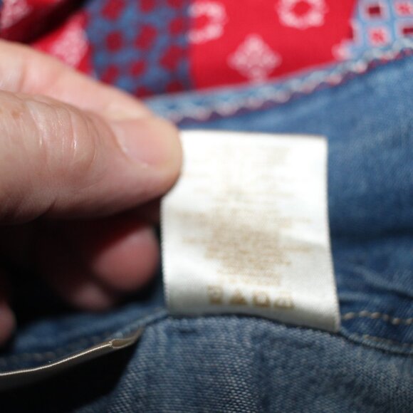 Bobbie Brooks Denim Patchwork Dress SIze L - Picture 9 of 10